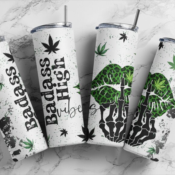 Handmade Other - Badass High Vibes Stainless Steel Insulated Tumbler